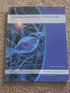 Visualizing Human Biology for Allied Health Textbook - Blue Cover